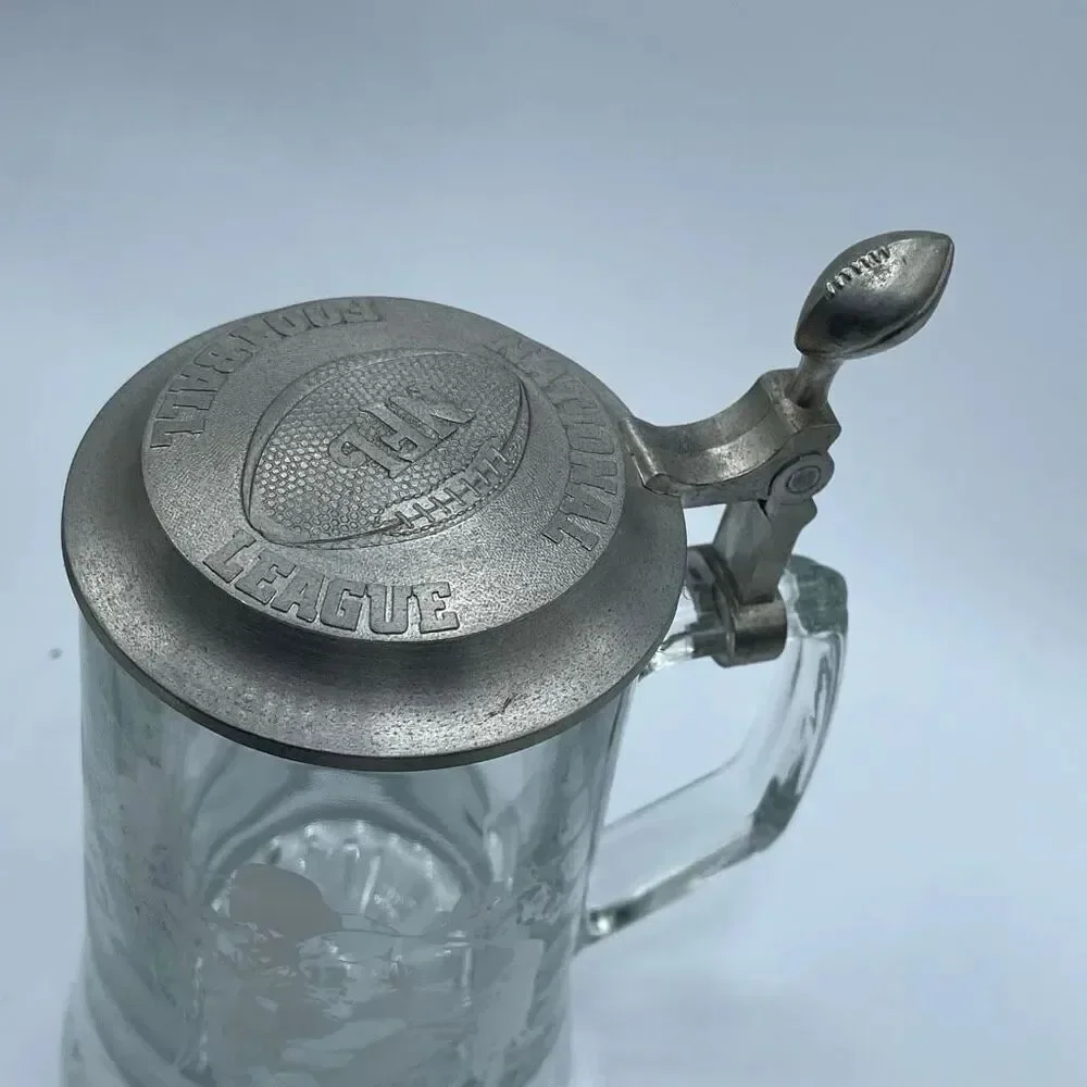 Vintage 1998 Avon NFL etched beer stein made in Germany.